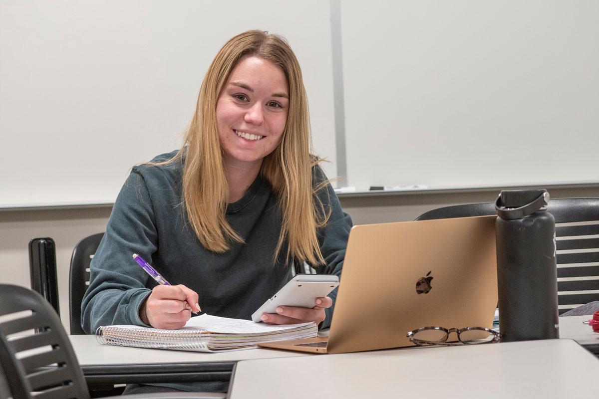 BYU Student Studying