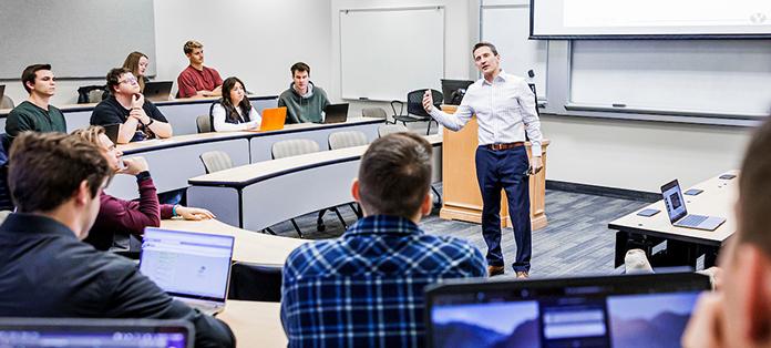 BYU students in classroom